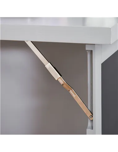 HOMCOM Folding Convertible Desk with Blackboard Multi-function Computer Office Workstation Side Shelf for Home Office, Grey