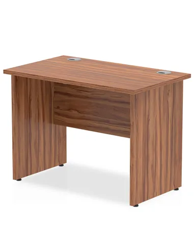Dynamic Impulse 1000 x 600mm Straight Office Desk Walnut Top Panel End Leg MI001964