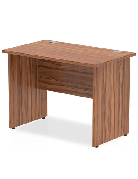 Dynamic Impulse 1000 x 600mm Straight Office Desk Walnut Top Panel End Leg MI001964