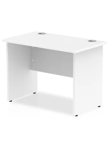 Dynamic Impulse 1000 x 600mm Straight Office Desk White Top Panel End Leg MI002245