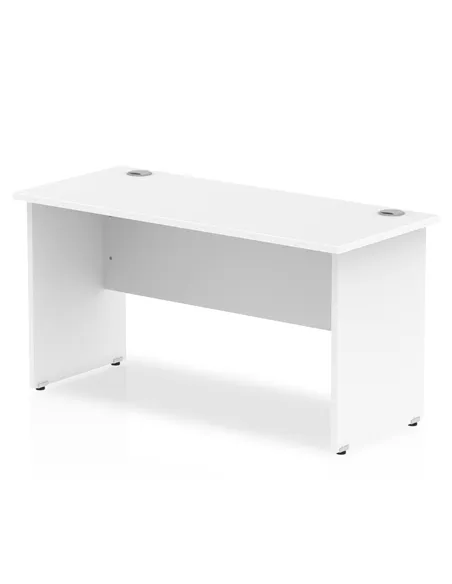Dynamic Impulse 1400 x 600mm Straight Office Desk White Top Panel End Leg MI002247