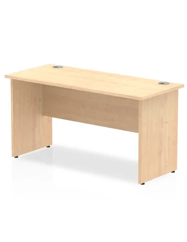 Dynamic Impulse 1400 x 600mm Straight Office Desk Maple Top Panel End Leg MI002473