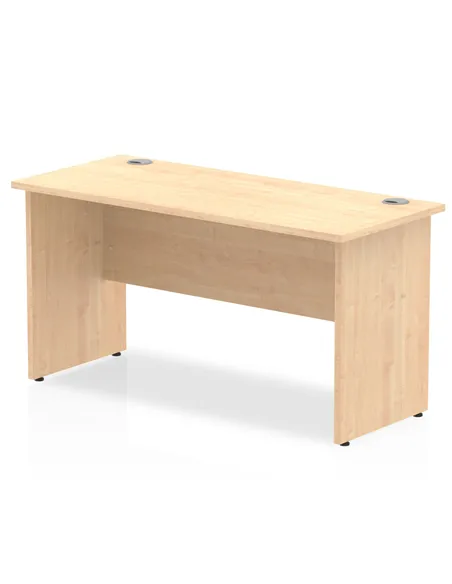 Dynamic Impulse 1400 x 600mm Straight Office Desk Maple Top Panel End Leg MI002473