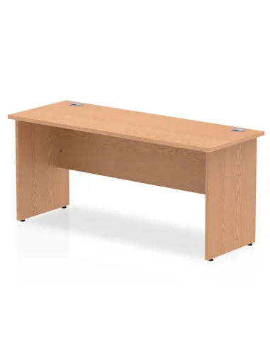 Dynamic Impulse 1600 x 600mm Straight Office Desk Oak Top Panel End Leg MI002700