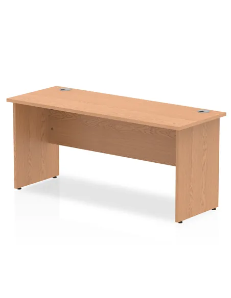 Dynamic Impulse 1600 x 600mm Straight Office Desk Oak Top Panel End Leg MI002700