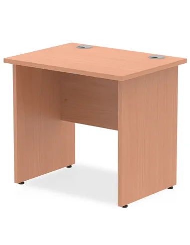 Dynamic Impulse 800 x 600mm Straight Office Desk Beech Top Panel End Leg MI002886