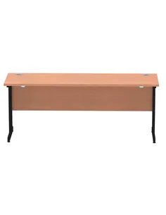 Dynamic Impulse 1800 x 600mm Straight Office Desk Beech Top Black Cantilever Leg MI003220 2