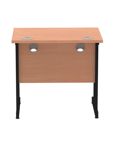 Dynamic Impulse 800 x 600mm Straight Office Desk Beech Top Black Cantilever Leg MI003221