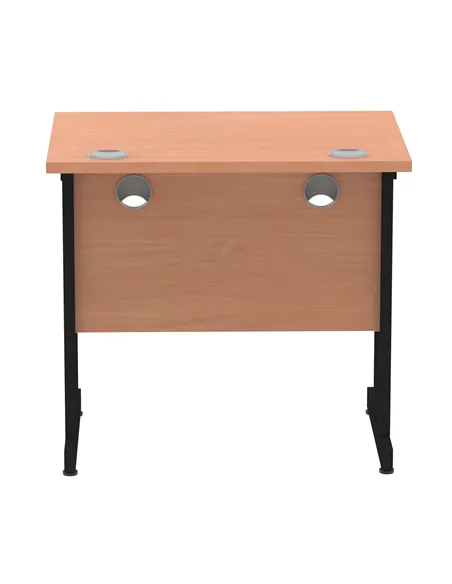 Dynamic Impulse 800 x 600mm Straight Office Desk Beech Top Black Cantilever Leg MI003221