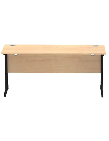 Dynamic Impulse 1600 x 600mm Straight Office Desk Maple Top Black Cantilever Leg MI003241
