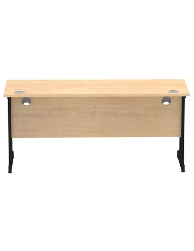 Dynamic Impulse 1600 x 600mm Straight Office Desk Maple Top Black Cantilever Leg MI003241