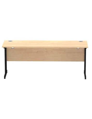 Dynamic Impulse 1800 x 600mm Straight Office Desk Maple Top Black Cantilever Leg MI003250