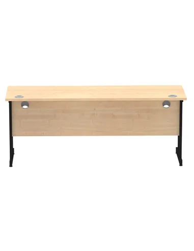 Dynamic Impulse 1800 x 600mm Straight Office Desk Maple Top Black Cantilever Leg MI003250
