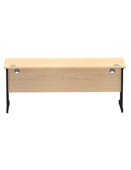Dynamic Impulse 1800 x 600mm Straight Office Desk Maple Top Black Cantilever Leg MI003250