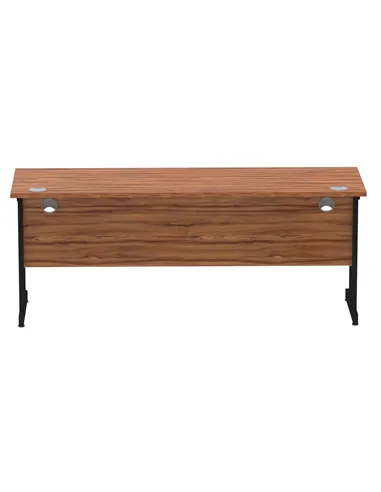 Dynamic Impulse 1800 x 600mm Straight Office Desk Walnut Top Black Cantilever Leg MI003280