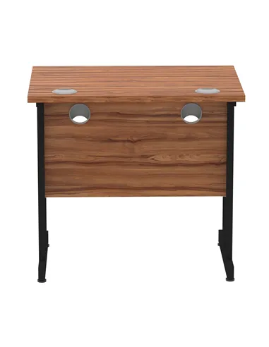 Dynamic Impulse 800 x 600mm Straight Office Desk Walnut Top Black Cantilever Leg MI003281