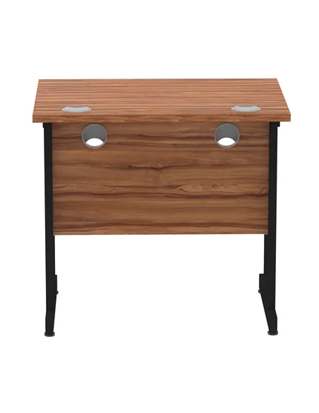 Dynamic Impulse 800 x 600mm Straight Office Desk Walnut Top Black Cantilever Leg MI003281