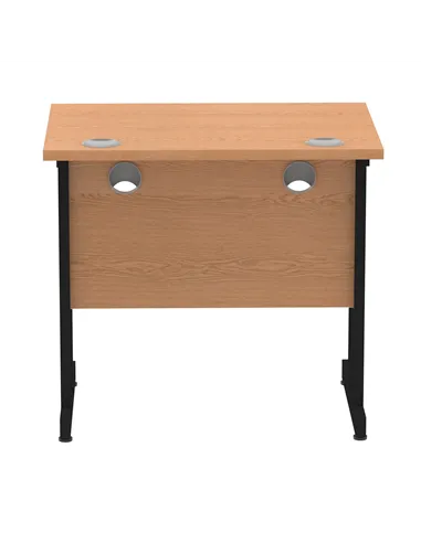 Dynamic Impulse 800 x 600mm Straight Office Desk Oak Top Black Cantilever Leg MI003311