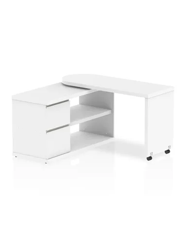 Dynamic Fleur Smart Storage Office Desk White HO00101