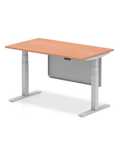 Dynamic Air Modesty 1400 x 800mm Height Adjustable Office Desk Beech Top Modesty Panel HA01282
