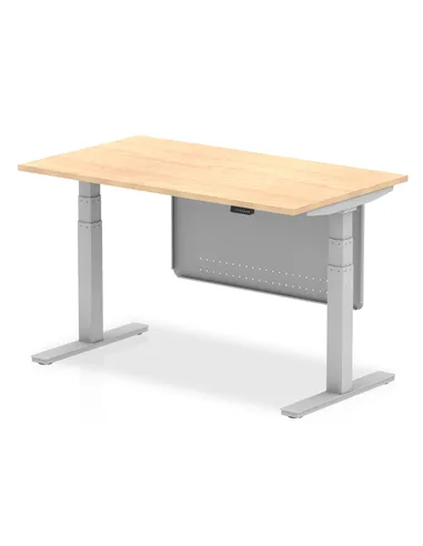 Dynamic Air Modesty 1400 x 800mm Height Adjustable Office Desk Maple Top Modesty Panel HA01294