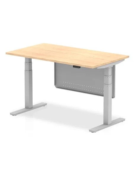 Dynamic Air Modesty 1400 x 800mm Height Adjustable Office Desk Maple Top Modesty Panel HA01294