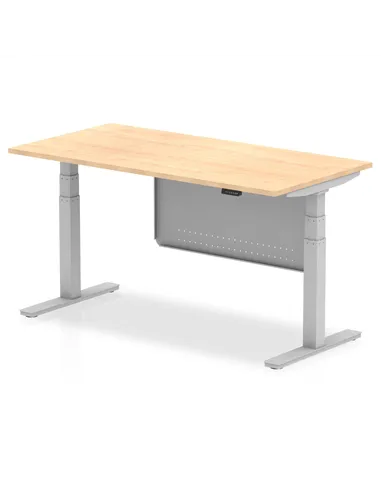 Dynamic Air Modesty 1600 x 800mm Height Adjustable Office Desk Maple Top Modesty Panel HA01295