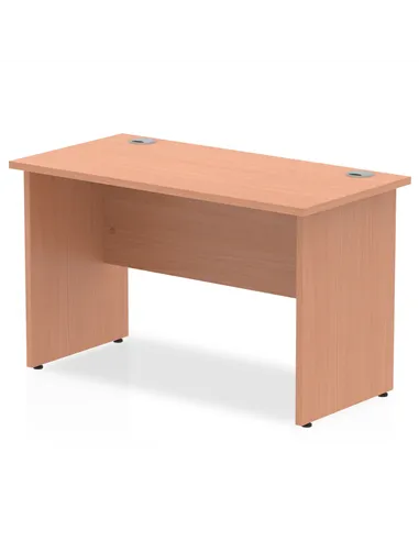 Dynamic Impulse 1200 x 600mm Straight Office Desk Beech Top Panel End Leg MI001729