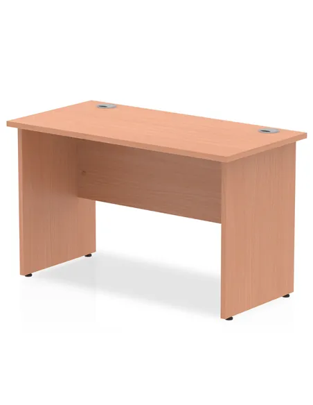 Dynamic Impulse 1200 x 600mm Straight Office Desk Beech Top Panel End Leg MI001729