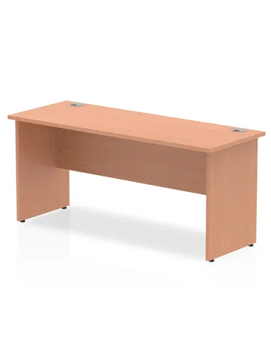 Dynamic Impulse 1600 x 600mm Straight Office Desk Beech Top Panel End Leg MI001731