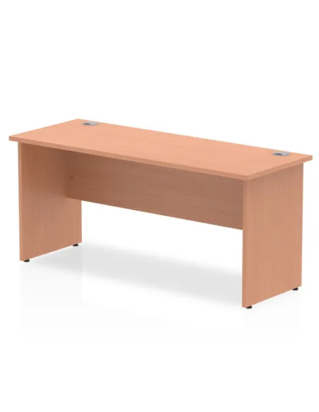 Dynamic Impulse 1600 x 600mm Straight Office Desk Beech Top Panel End Leg MI001731