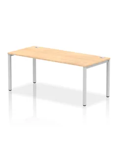 Dynamic Impulse Bench Single Row 1800 Silver Frame Office Bench Desk Maple IB00438