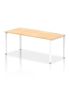 Dynamic Impulse Bench Single Row 1800 White Frame Office Bench Desk Maple IB00444
