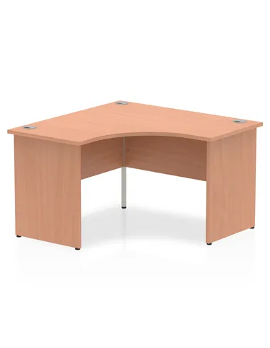 Dynamic Impulse 1200mm Corner Office Desk Beech Top Panel End Leg I000384