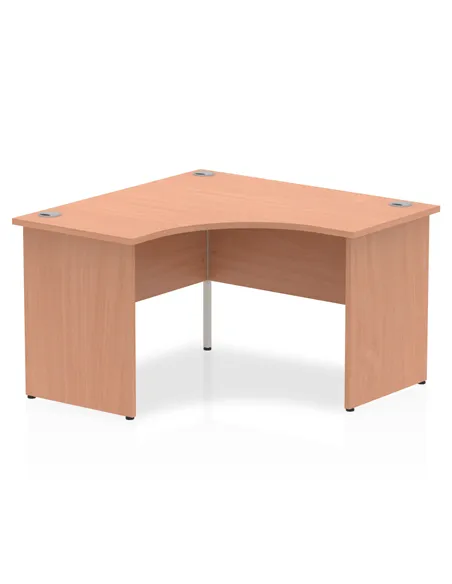 Dynamic Impulse 1200mm Corner Office Desk Beech Top Panel End Leg I000384