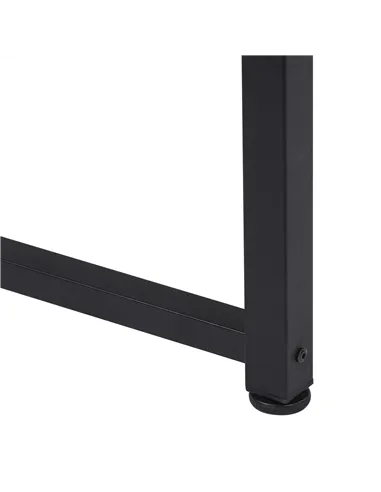 HOMCOM Computer Desk, Writing Table, 120 x 60 x 76cm Workstation for Home Office, Study with Metal Frame, Simple Assembly, Black