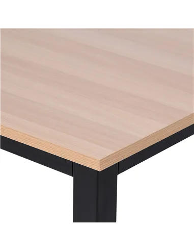 HOMCOM Computer Desk, Writing Table, 120 x 60 x 76cm Workstation for Home Office, Study with Metal Frame, Simple Assembly, Black