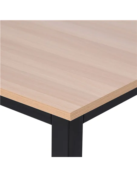 HOMCOM Computer Desk, Writing Table, 120 x 60 x 76cm Workstation for Home Office, Study with Metal Frame, Simple Assembly, Black