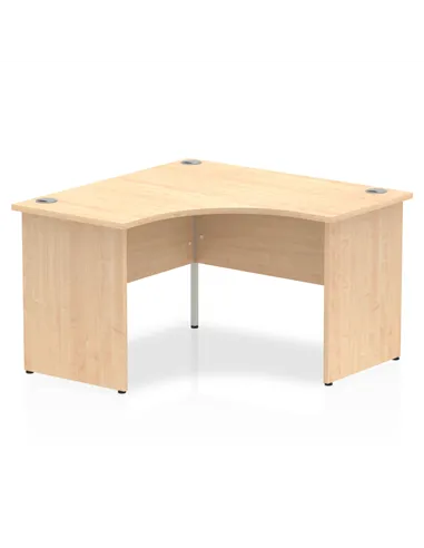 Dynamic Impulse 1200mm Corner Office Desk Maple Top Panel End Leg MI000450