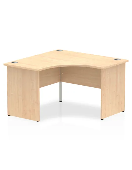 Dynamic Impulse 1200mm Corner Office Desk Maple Top Panel End Leg MI000450