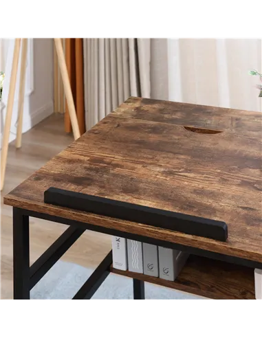 HOMCOM Adjustable Drafting Table Art Desk Drawing Table, Craft Desk Workstation for Painting, Multifunctional Writing Desk w/ 15