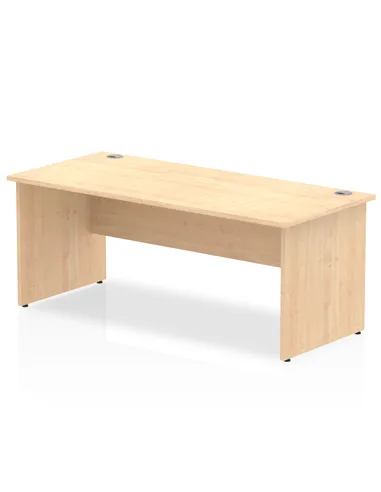 Dynamic Impulse 1800 x 800mm Straight Office Desk Maple Top Panel End Leg I000440