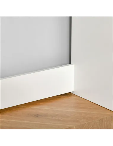 HOMCOM 80cm Compact Computer Desk with Keyboard Tray, Home Office Desk with Drawer for Bedroom Study, White