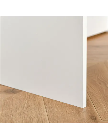 HOMCOM 80cm Compact Computer Desk with Keyboard Tray, Home Office Desk with Drawer for Bedroom Study, White