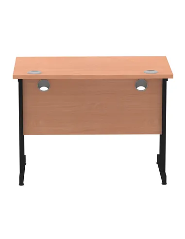 Dynamic Impulse 1000 x 600mm Straight Office Desk Beech Top Black Cantilever Leg I004299