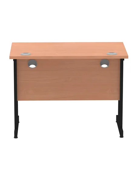 Dynamic Impulse 1000 x 600mm Straight Office Desk Beech Top Black Cantilever Leg I004299