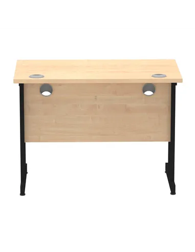 Dynamic Impulse 1000 x 600mm Straight Office Desk Maple Top Black Cantilever Leg I004300