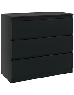 HOMCOM Chest of Three Drawers - Black