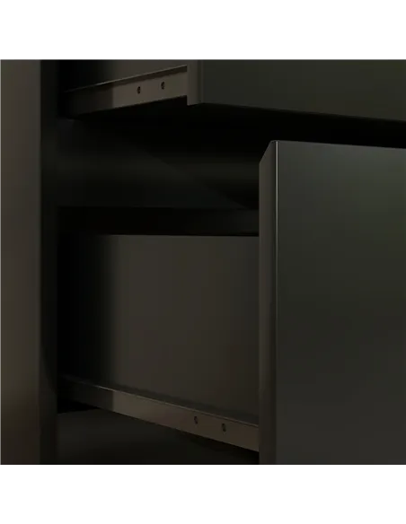 HOMCOM Chest of Three Drawers - Black