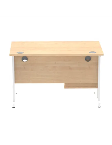 Dynamic Impulse 1200 x 800mm Straight Office Desk Maple Top Cantilever 1 x 2 Drawer Fixed Pedestal MI002435